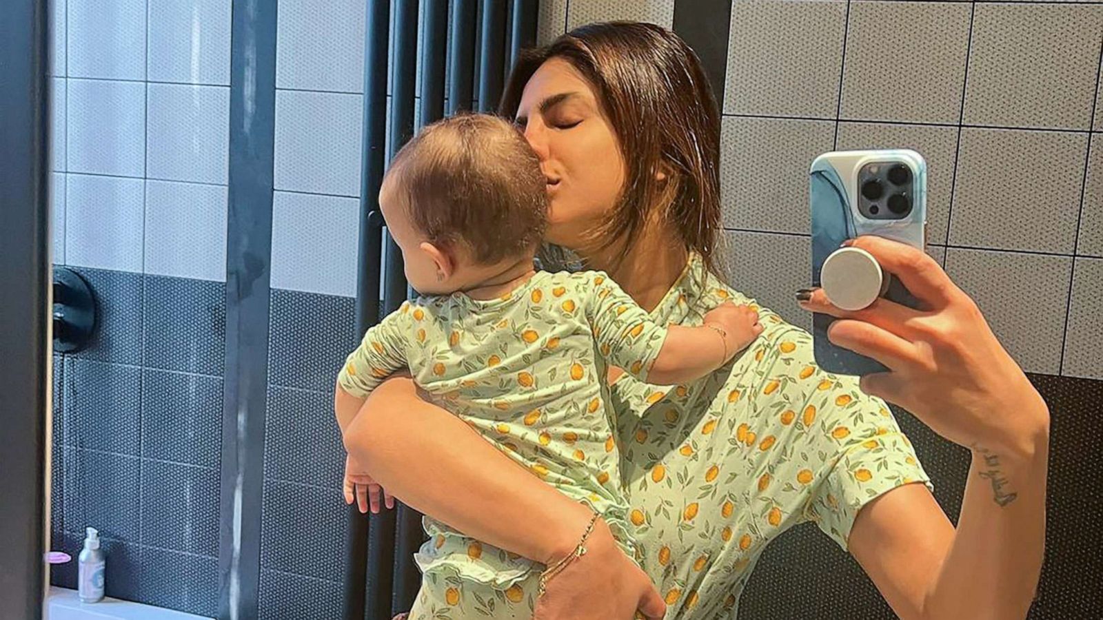 PHOTO: Priyanka Chopra posted this photo on Easter Sunday, holding her daughter, April 9, 2023.