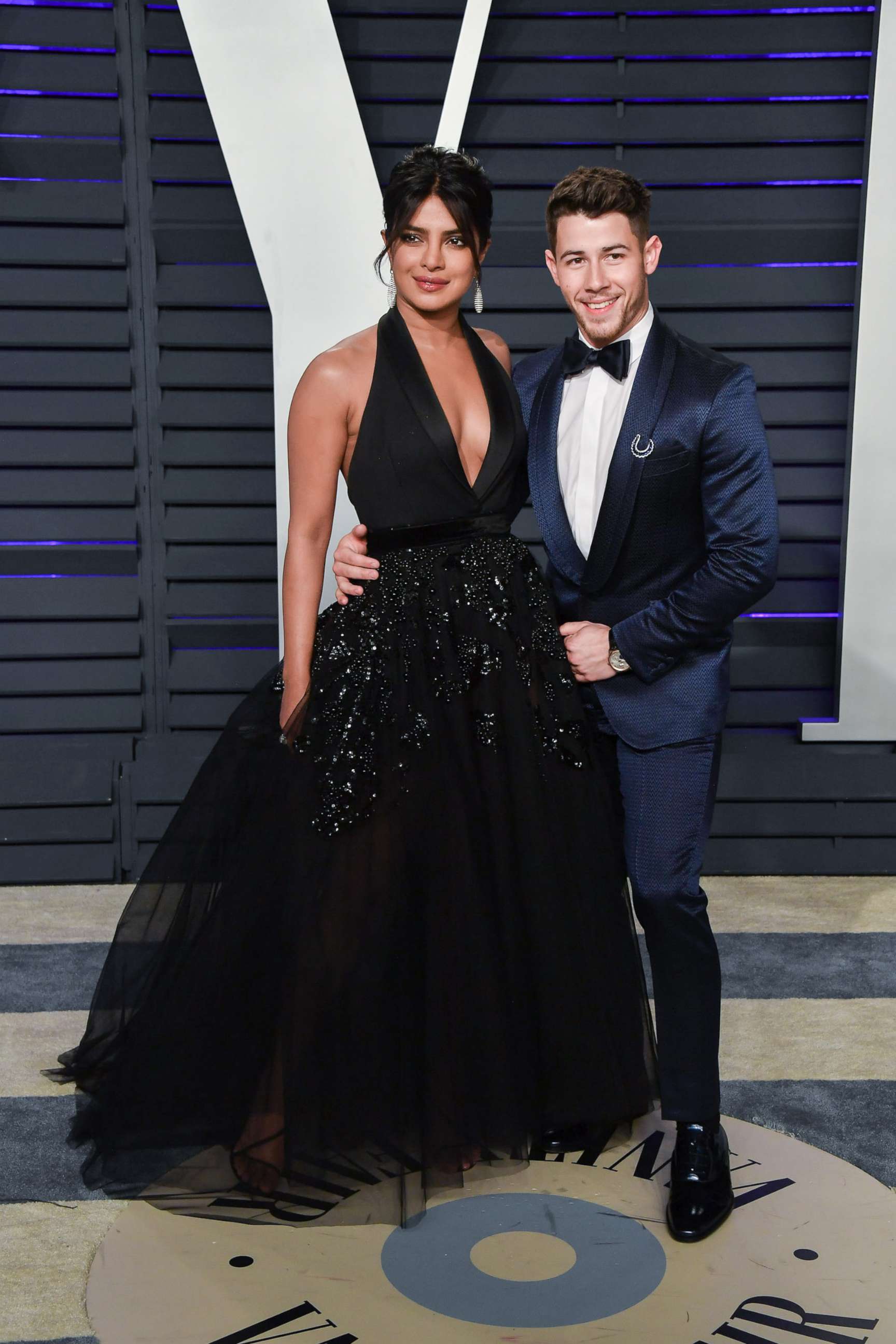 PHOTO: Priyanka Chopra and Nick Jonas attend the 2019 Vanity Fair Oscar Party hosted by Radhika Jones at Wallis Annenberg Center for the Performing Arts on Feb. 24, 2019, in Beverly Hills, Calif.