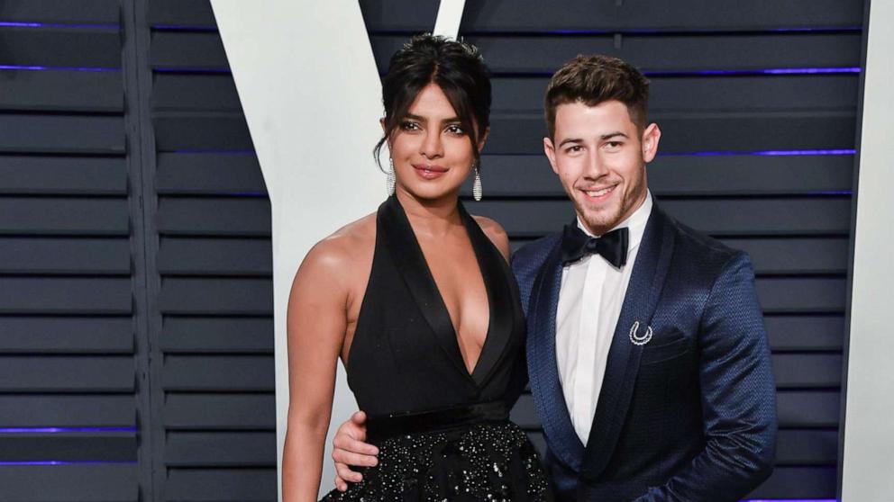 PHOTO: Priyanka Chopra and Nick Jonas attend the 2019 Vanity Fair Oscar Party hosted by Radhika Jones at Wallis Annenberg Center for the Performing Arts on Feb. 24, 2019, in Beverly Hills, Calif.