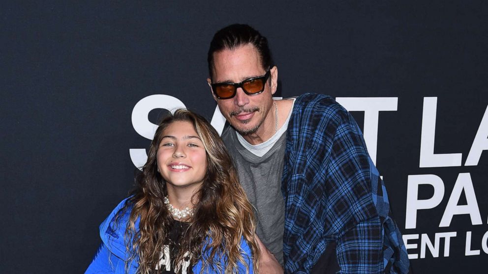 PHOTO: In this Feb. 10, 2016, file photo, musician Chris Cornell and daughter Lily Cornell are shown in Los Angeles.