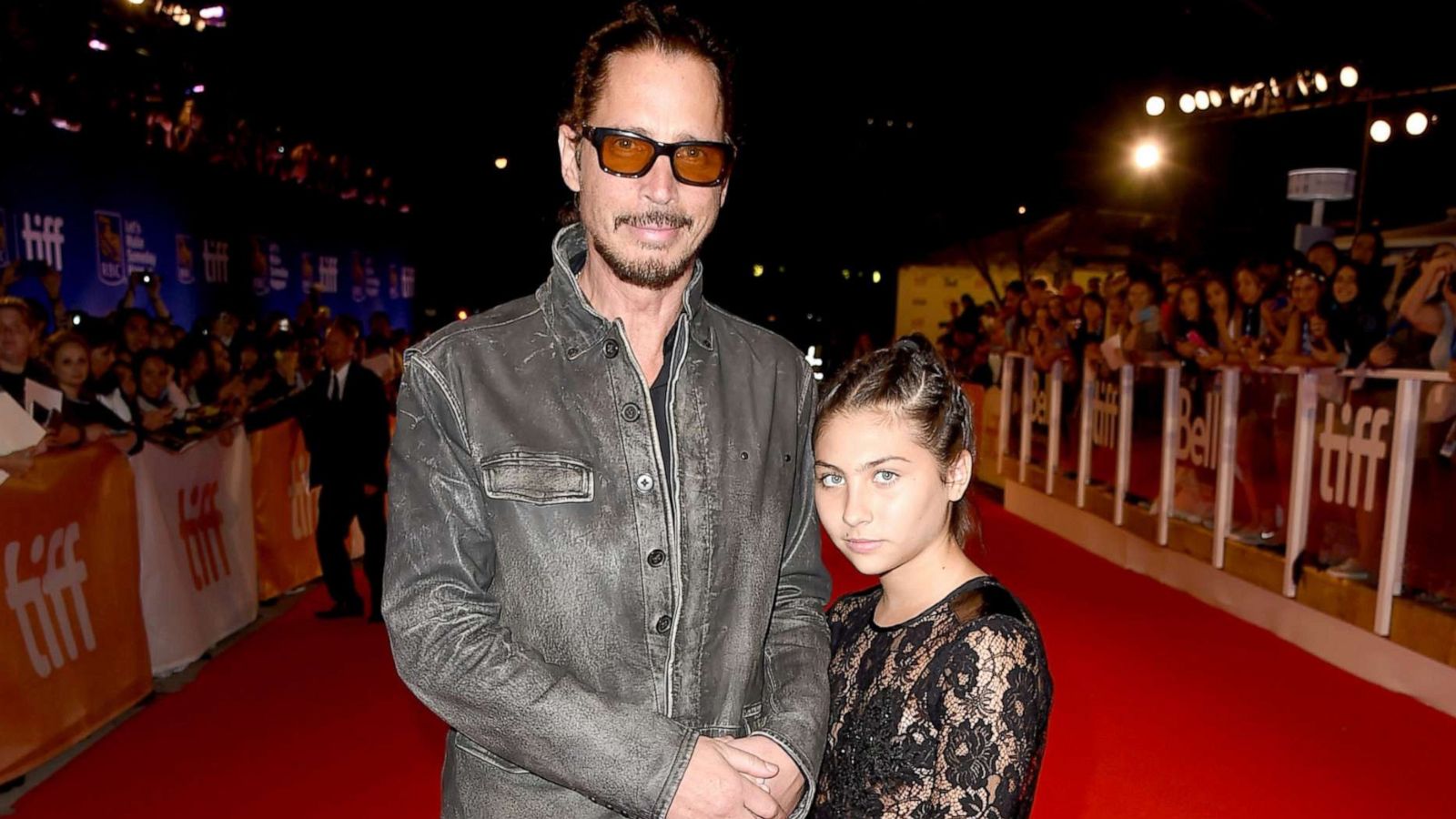 PHOTO: In this file photo, musician Chris Cornell and his daughter, Toni Cornell, attend the "The Promise" premiere during the 2016 Toronto International Film Festival at Roy Thomson Hall, Sept. 11, 2016, in Toronto.