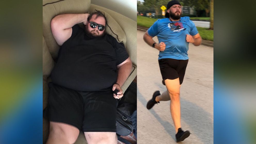 Running Before And After Men