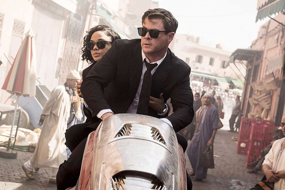 PHOTO: Chris Hemsworth and Tessa Thompson in a scene from "Men in Black: International."