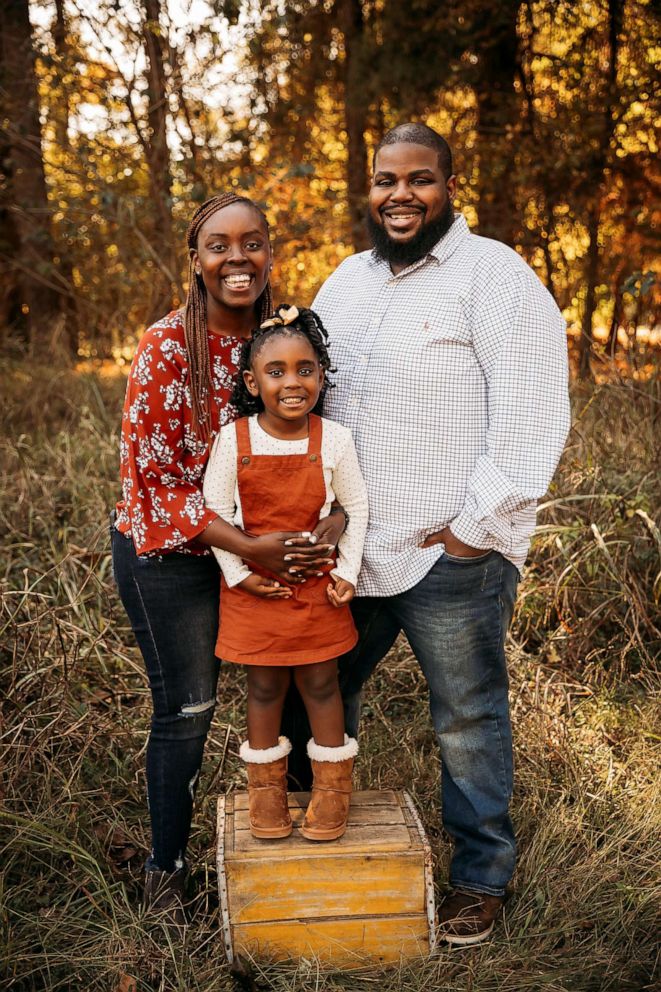 PHOTO: Chris Kennedy poses with his wife Iddy Kennedy and their 5-year-old daughter Emily.