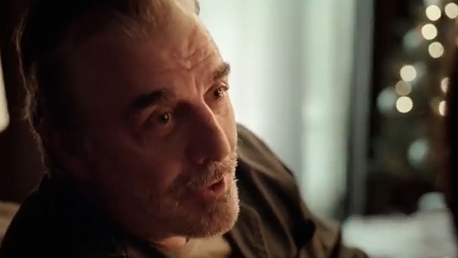 PHOTO: Chris Noth smiles in an image taken from a video commercial posted by Peloton posted on twitter account.