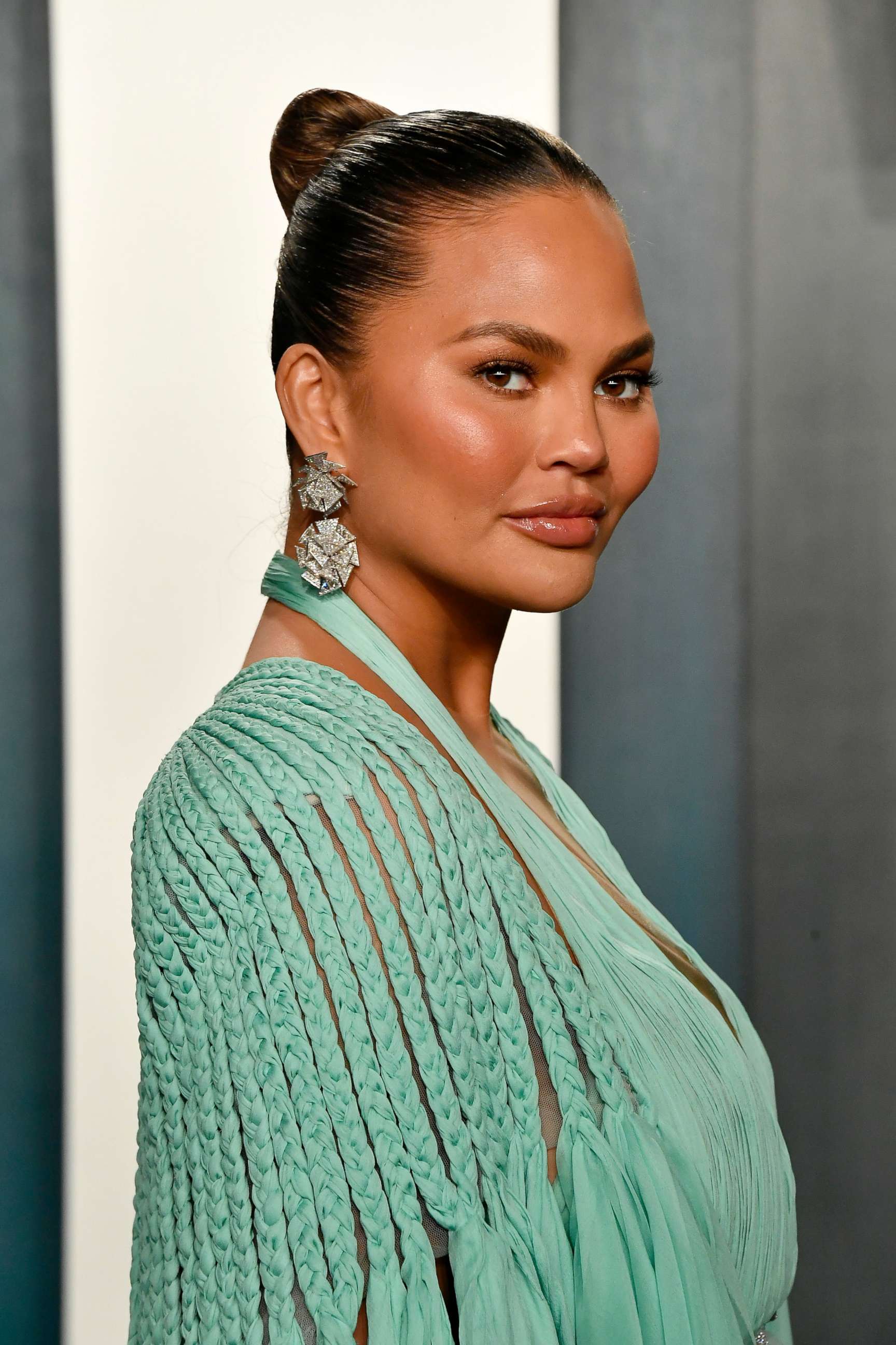 PHOTO: Chrissy Teigen attends the 2020 Vanity Fair Oscar party, Feb. 9, 2020, in Beverly Hills, Calif.