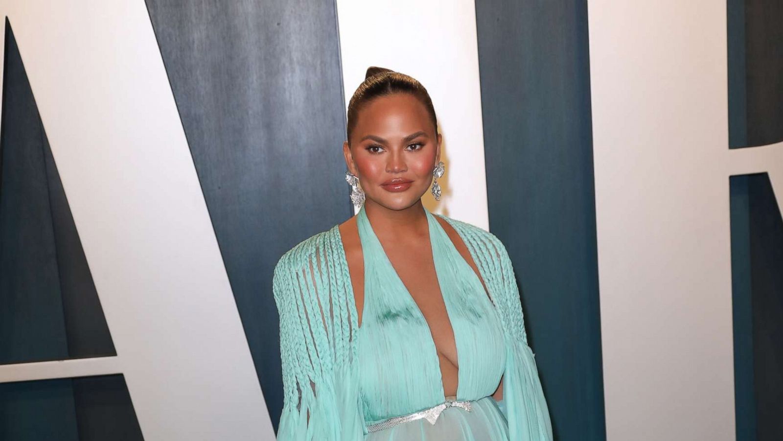 PHOTO: Chrissy Teigen attends the 2020 Vanity Fair Oscar Party at Wallis Annenberg Center for the Performing Arts on Feb. 9, 2020 in Beverly Hills, Calif.