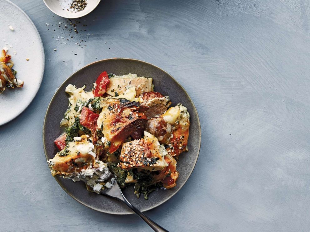 PHOTO: Chriss Teigen shares the recipe for her Everything Bagel Cream Cheese Breakfast Bake.
