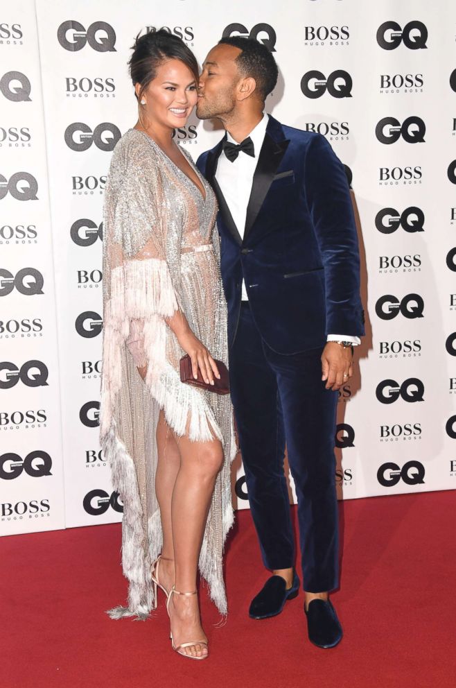 PHOTO: Chrissy Teigen and John Legend attend the GQ Men of the Year awards at the Tate Modern, Sept. 5, 2018, in London.