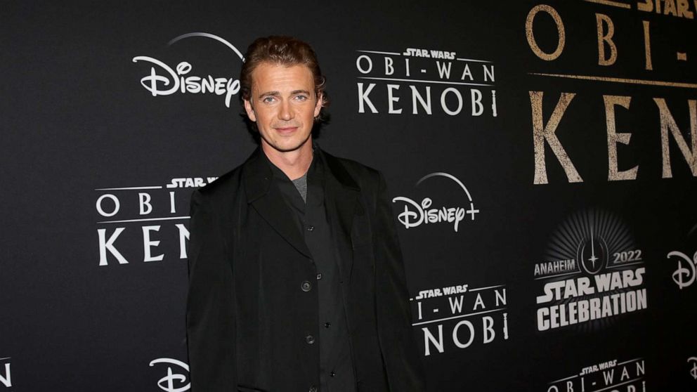 PHOTO: Hayden Christensen attends a premiere of the first two episodes of "Obi-Wan Kenobi" at a Star Wars Celebration in Anaheim, Calif. on May 26, 2022.