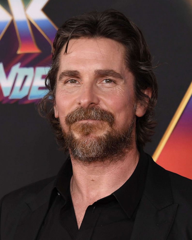 PHOTO: Christian Bale attends Marvel Studios "Thor: Love And Thunder" Los Angeles premiere, on June 23, 2022 in Los Angeles.