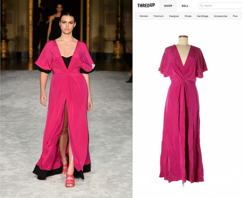 PHOTO: Christian Siriano partners with thredUP to create thrifted New York Fashion Week looks.