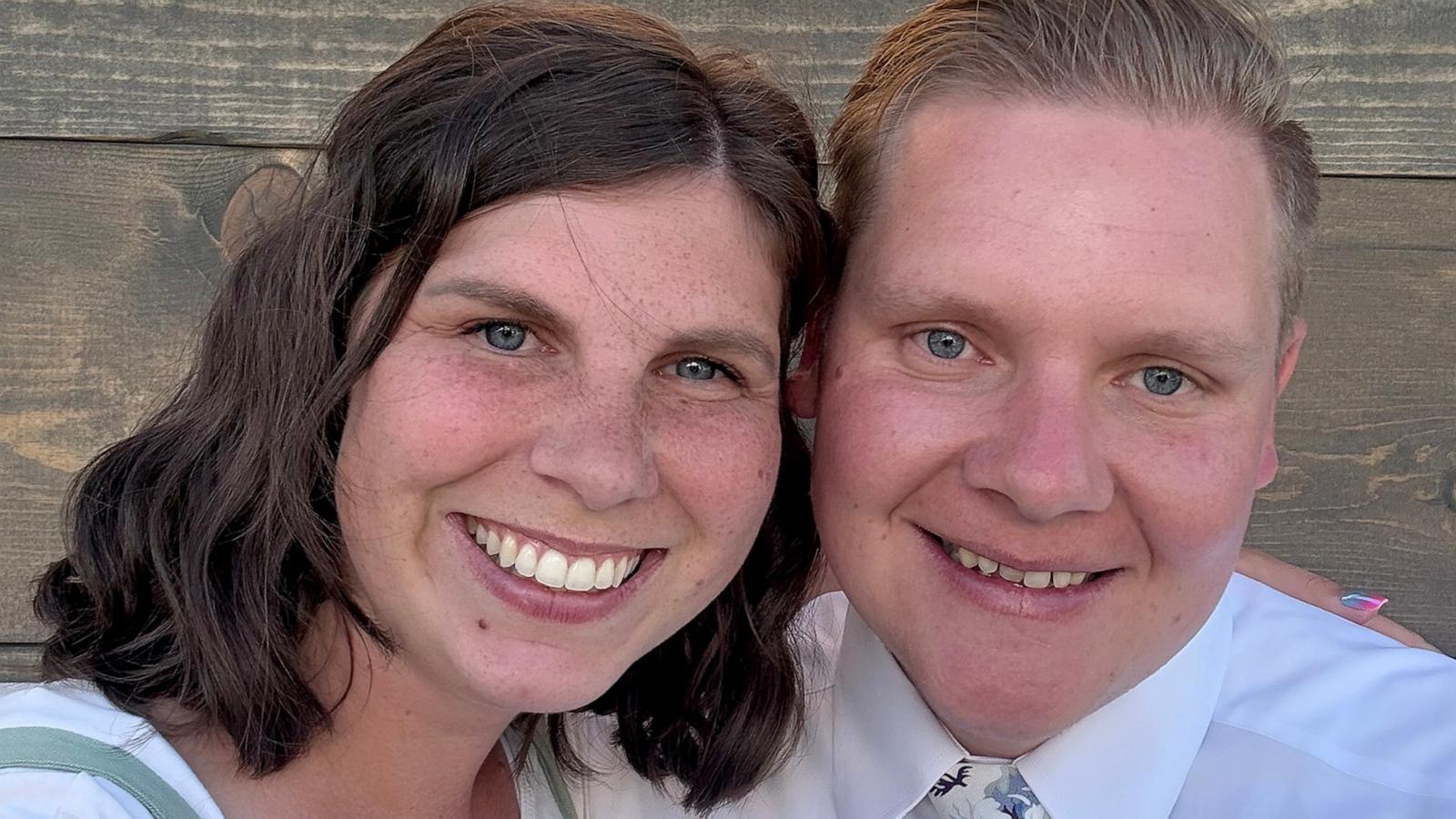 PHOTO: Rebecca Christiansen and her husband are seen in this undated photo.