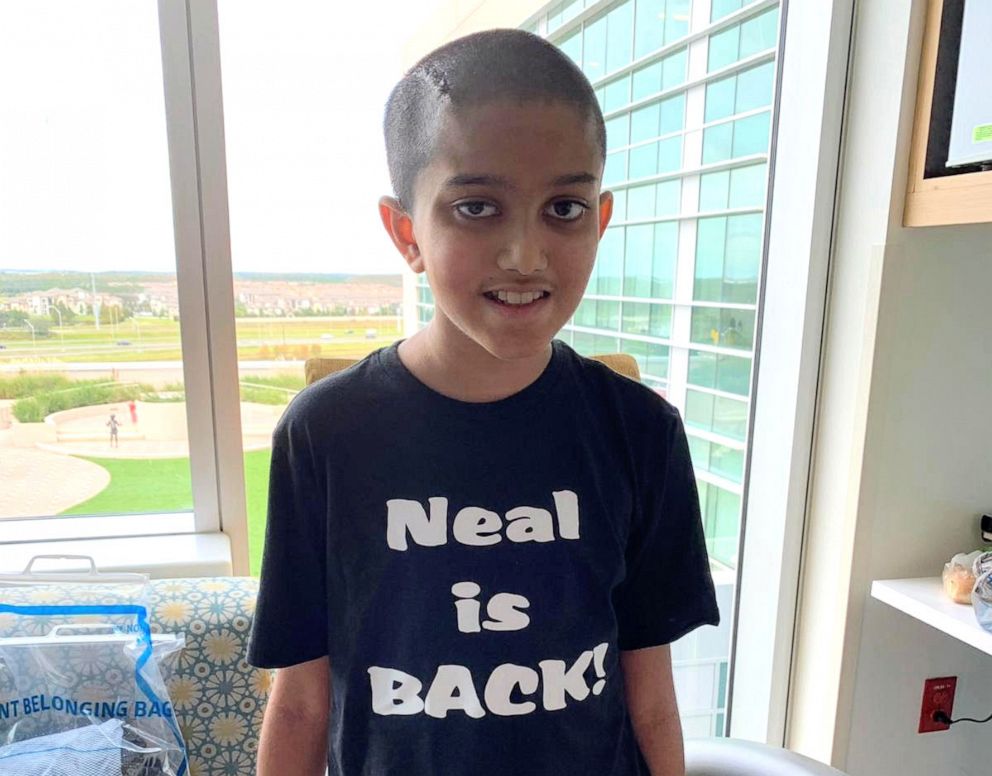 PHOTO: Neal Christie poses at Nemours Children's Hospital in Florida during his recovery.