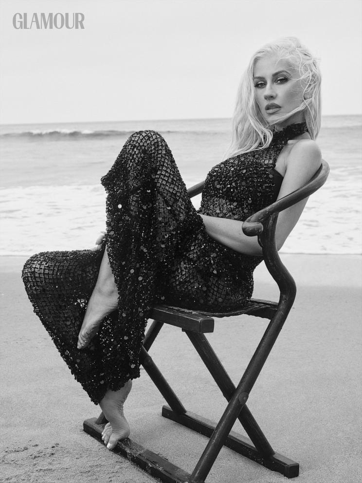 PHOTO: Christina Aguilera appears in a photo for Glamour's August issue.