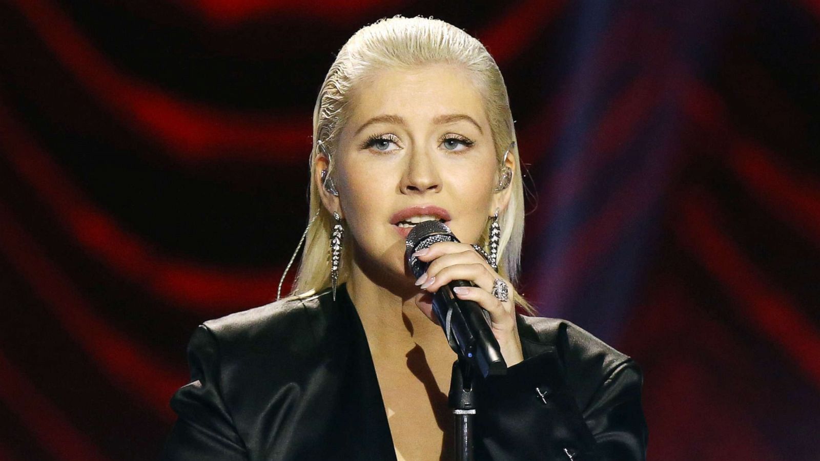 PHOTO: Christina Aguilera performs onstage during the 2017 American Music Awards held at Microsoft Theater in this Nov. 19, 2017 file photo in Los Angeles.