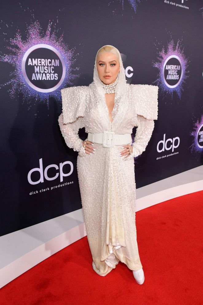 PHOTO: Christina Aguilera attends the 2019 American Music Awards at Microsoft Theater on Nov. 24, 2019 in Los Angeles.