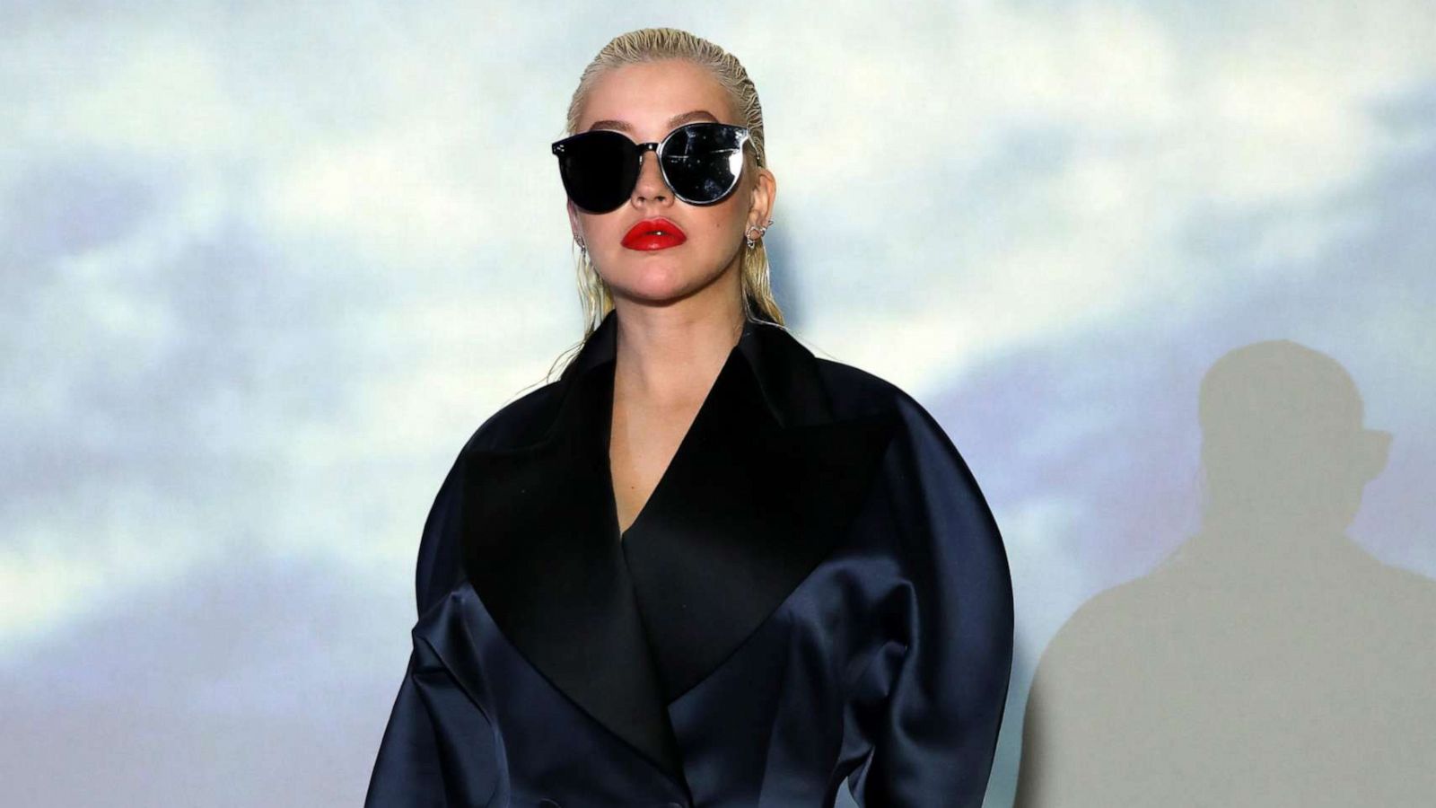 PHOTO:Christina Aguilera attends the Christopher Kane show during London Fashion Week September 2019 on Sept. 16, 2019 in London.