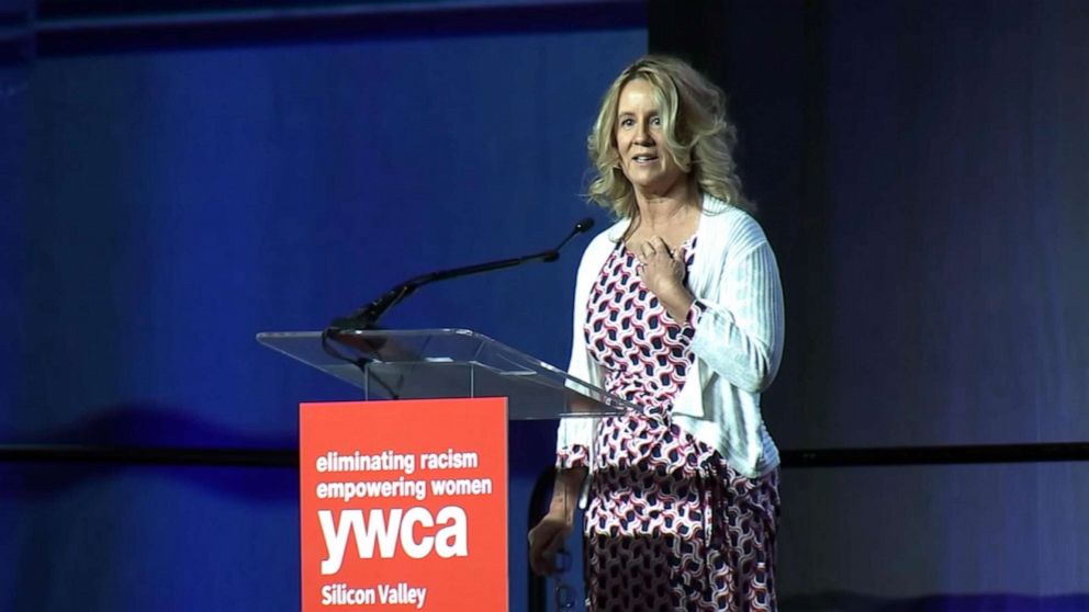PHOTO: YWCA honored Dr. Christine Blasey Ford at their 'Inspire' luncheon in Santa Clara, Calif., Oct. 30, 2019.