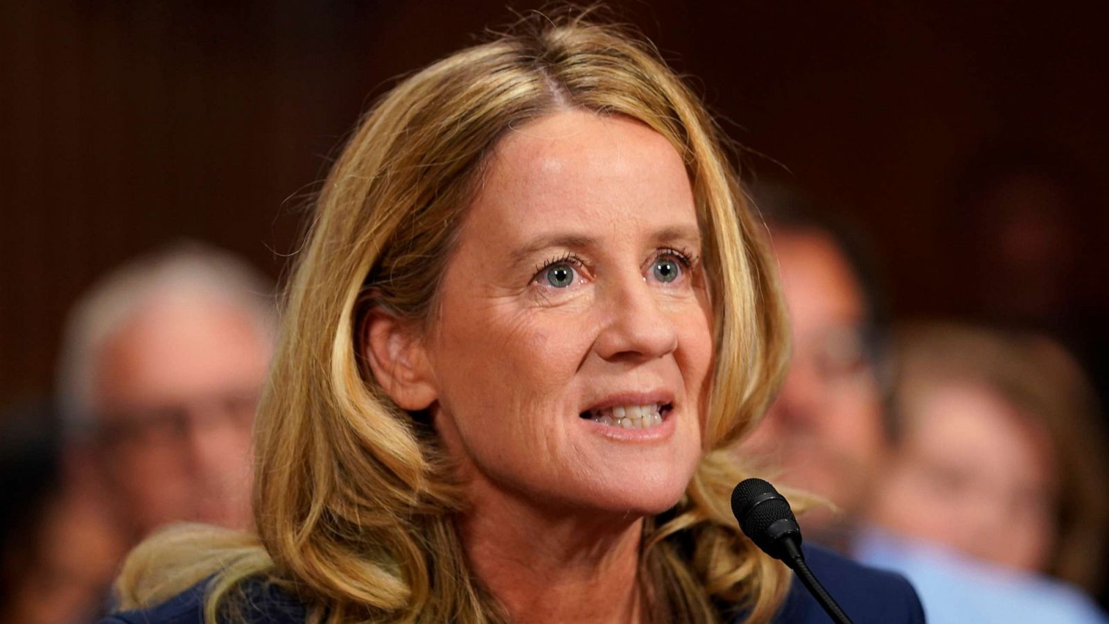 PHOTO: In this Sept. 27, 2018, file photo, Christine Blasey Ford testifies before the Senate Judiciary Committee on Capitol Hill in Washington, D.C.