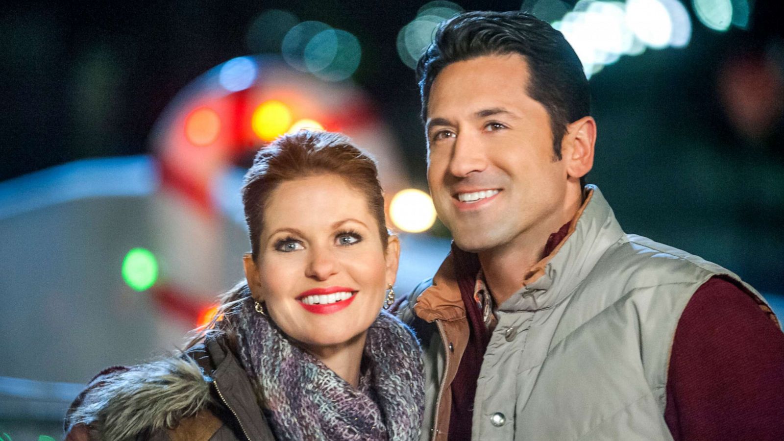 PHOTO: Candace Cameron Bure and David O'Donell are seen in the Hallmark Channel movie "Christmas Under Wraps."