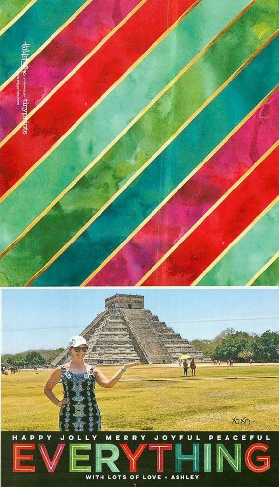 PHOTO: Ashley Stone, of Washington, D.C., poses in Mexico in a photo used for her 2016 holiday card.
