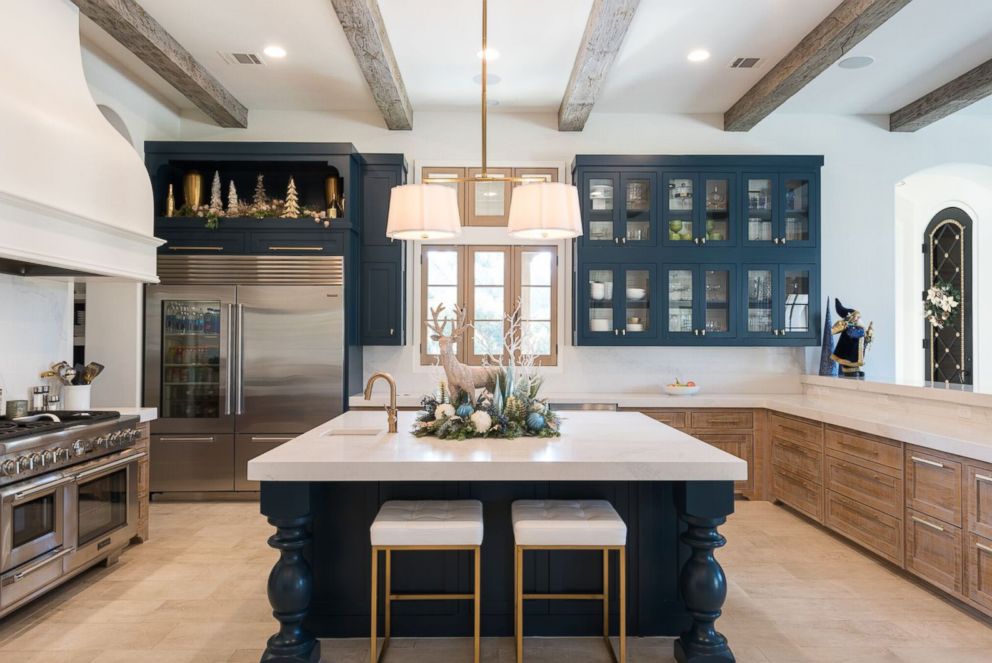 PHOTO: A kitchen is decorated for Christmas by Baker Design Group.