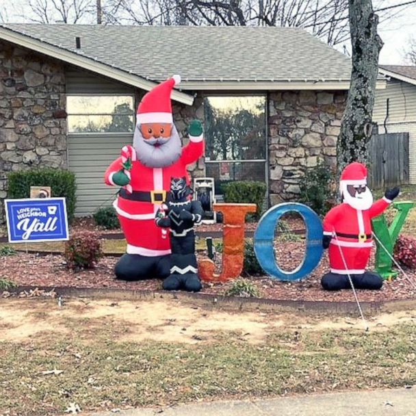 Family with Black Santa display heartened by community support after ...