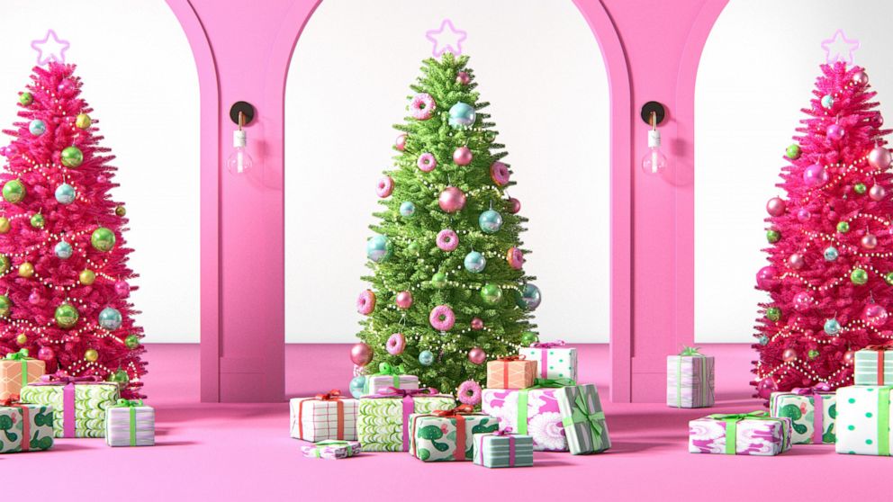 VIDEO: Pink Christmas trees a hot holiday trend