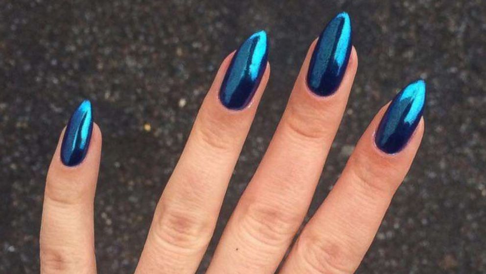 PHOTO: Chrome nails are the shiny new nail trend.