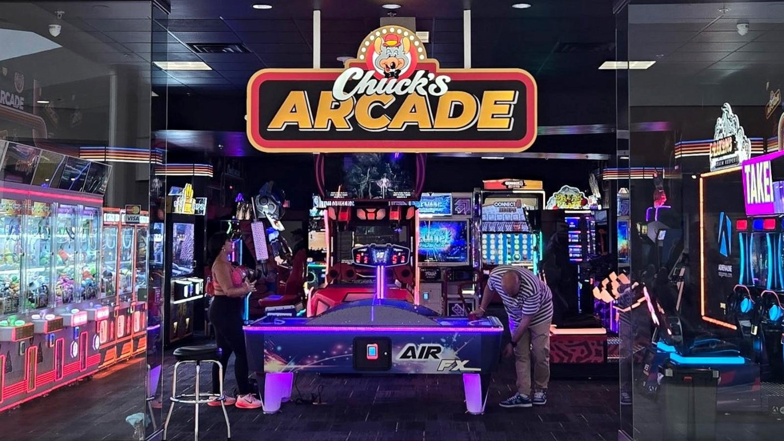 PHOTO: Chuck E. Cheese is introducing Chuck’s Arcade, a new entertainment center made specifically for adults.