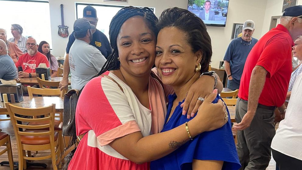 Chuck's Dairy Bar owner Tracy Harden welcomed the Rolling Fork, Mississippi community back to the beloved diner for the first time since it was hit by a devastating EF-4 tornado that hit in 2023.PHOTO: 