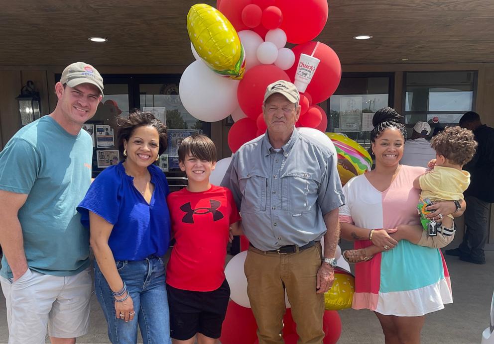 Chuck's Dairy Bar owner Tracy Harden welcomed the Rolling Fork, Mississippi community back to the beloved diner for the first time since it was hit by a devastating EF-4 tornado that hit in 2023.PHOTO: 