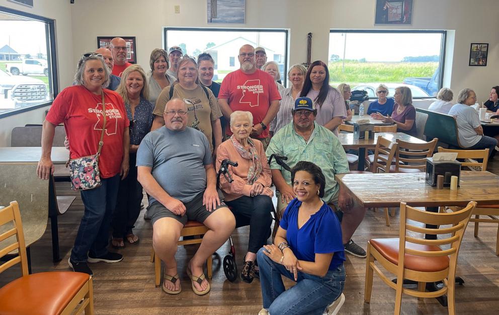 Chuck's Dairy Bar owner Tracy Harden welcomed the Rolling Fork, Mississippi community back to the beloved diner for the first time since it was hit by a devastating EF-4 tornado that hit in 2023.PHOTO: 