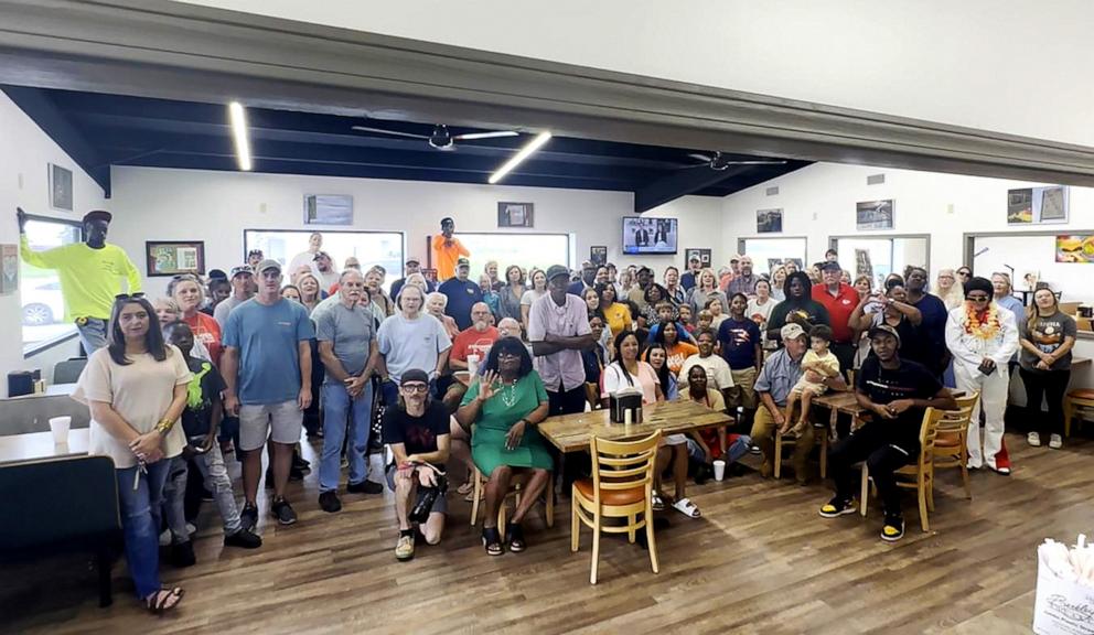 PHOTO: Chuck's Dairy Bar owner Tracy Harden welcomed the Rolling Fork, Mississippi community back to the beloved diner for the first time since it was hit by a devastating EF-4 tornado that hit in 2023.