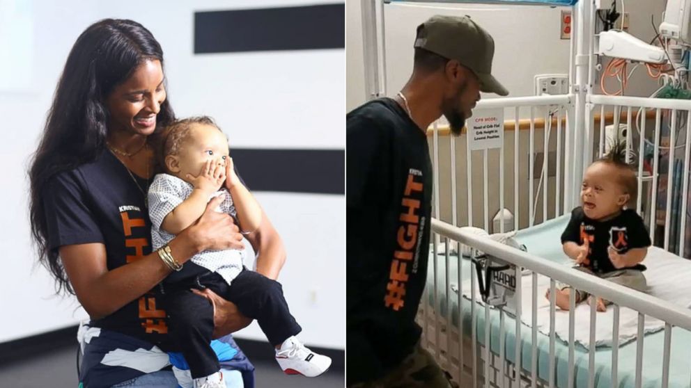 PHOTO: Ciara awared Kenny Thomas and his son Kristian the winners of her "Level Up" challenge after a video of the pair went viral on Instagram.