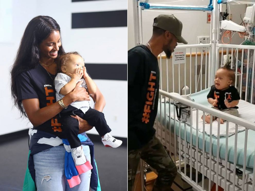 PHOTO: Ciara awared Kenny Thomas and his son Kristian the winners of her "Level Up" challenge after a video of the pair went viral on Instagram.