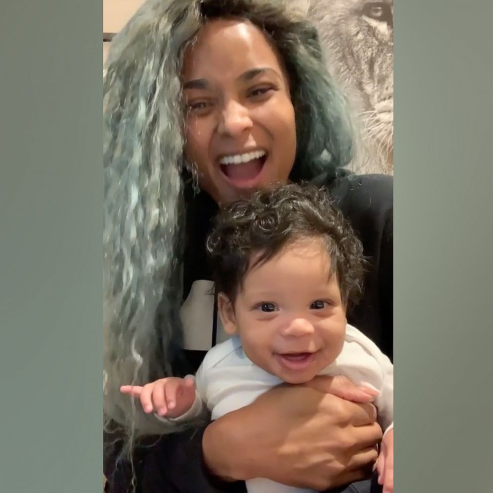 VIDEO: Ciara's 4-month-old son Win says 'mama' for 1st time in adorable video