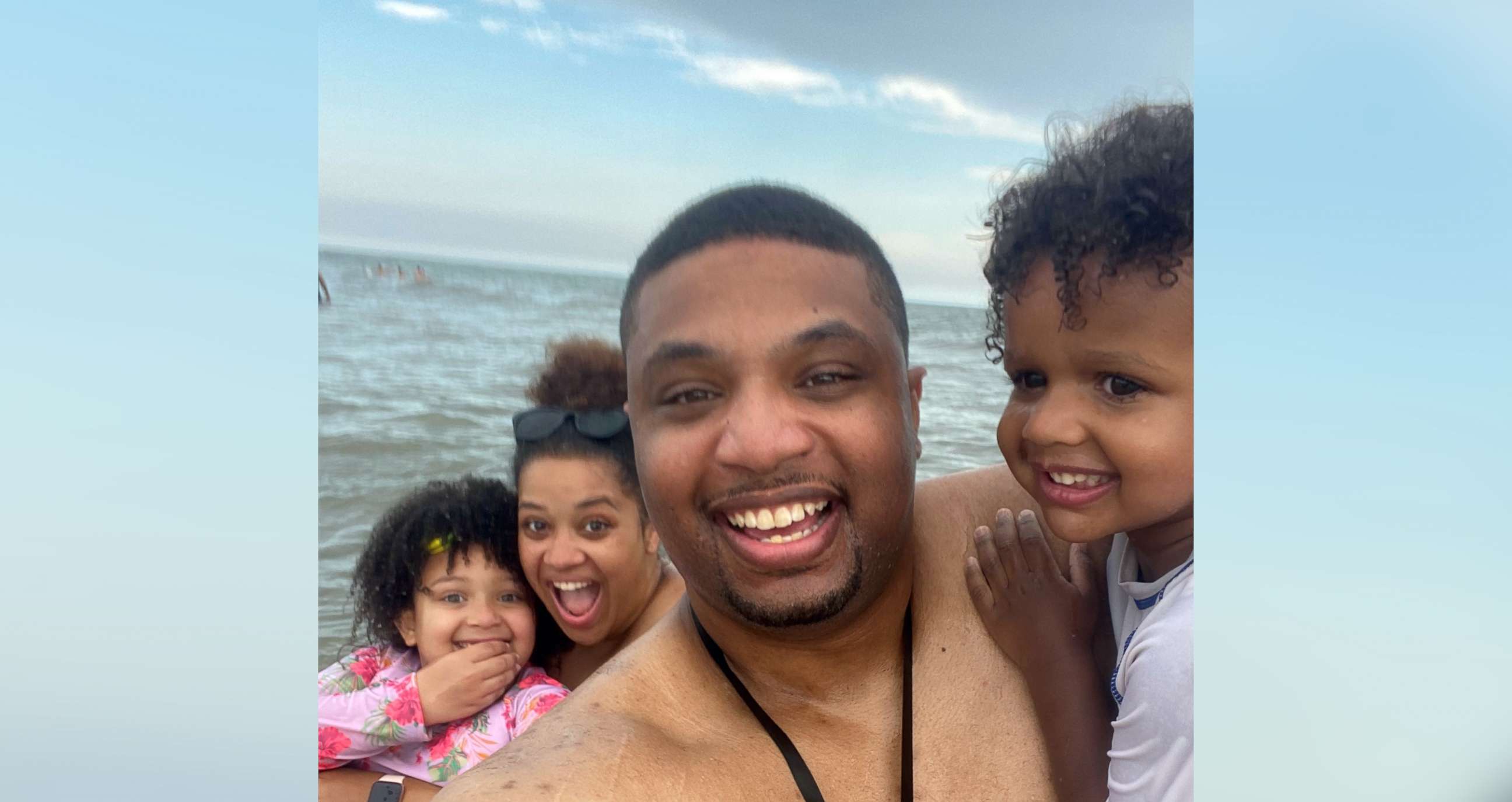 PHOTO: Jamal and Cierra Chubb, of South Carolina, pose with their two older children on a family vacation.