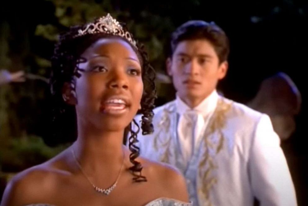 PHOTO: Brandy and Paolo Montalban as King Charming & Cinderella in the 1997 TV movie of Rogers and Hammerstein's Cinderella.