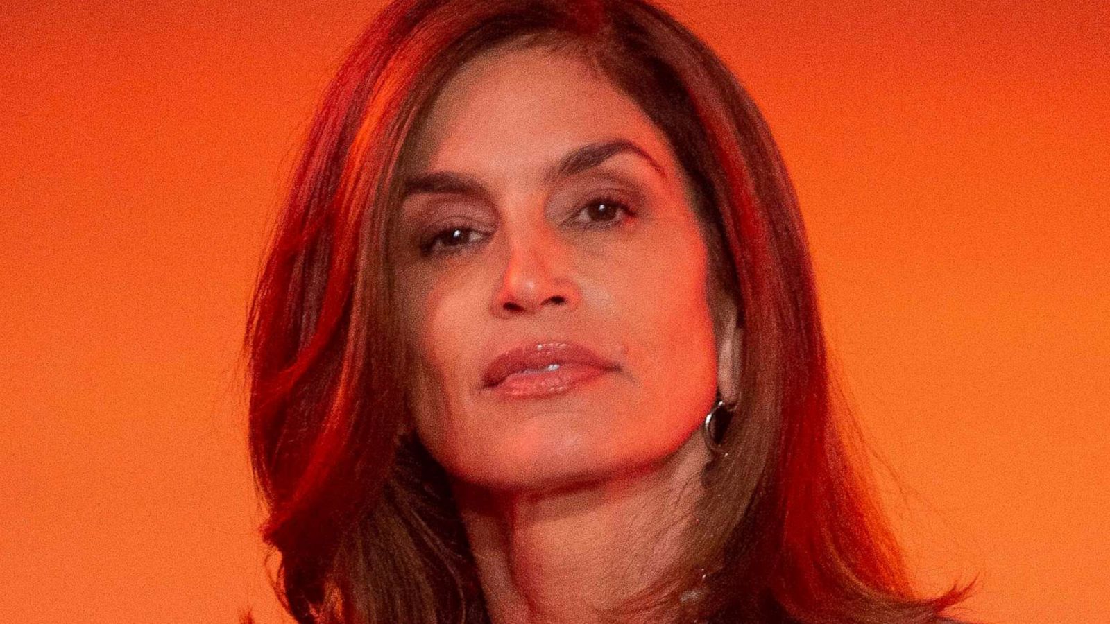 PHOTO: Cindy Crawford walks the runway during the Off White Ready to Wear Fall/Winter 2022-2023 fashion show, Feb. 28, 2022 in Paris.