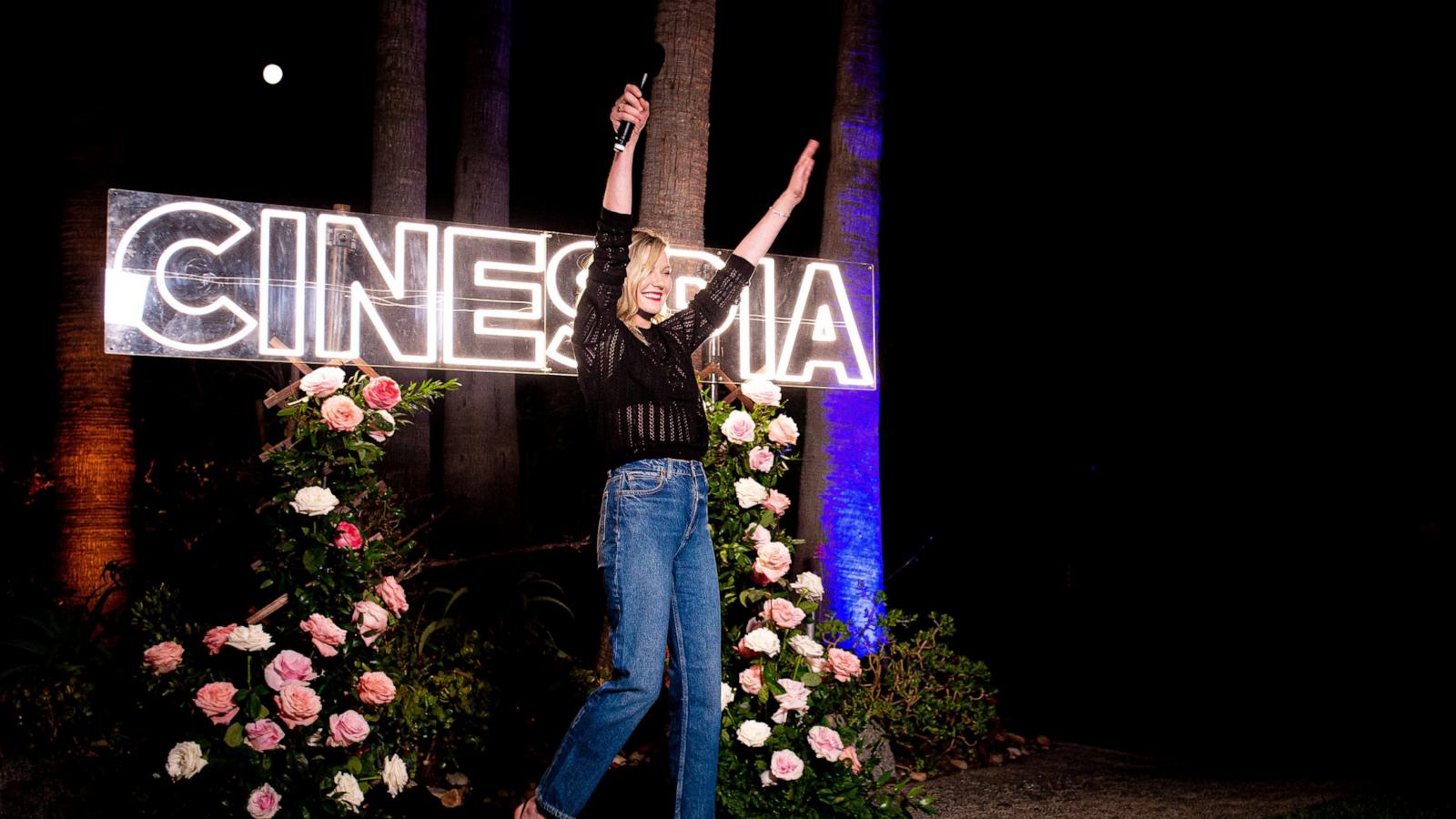 PHOTO: Kirsten Dunst Surprises the Audience at Cinespia’s Double Feature Screening of ‘Bring it On’ and ‘The Virgin Suicides’ at Hollywood Forever Presented by Amazon MGM Studios.