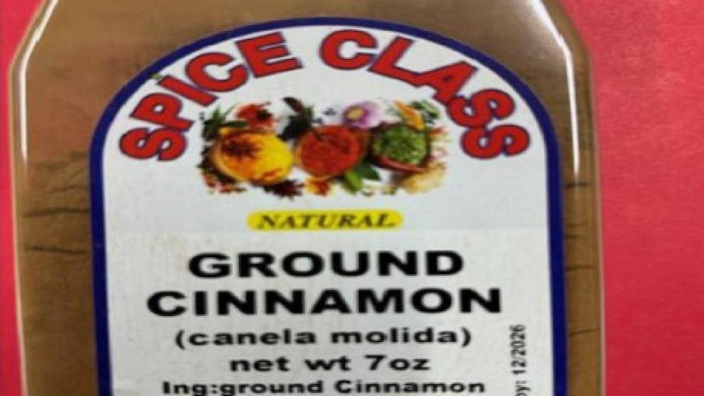 PHOTO: American Spices, LLC. has issued a recall of Spice Class ground cinnamon jars, which have potentially been contaminated with increased lead levels.