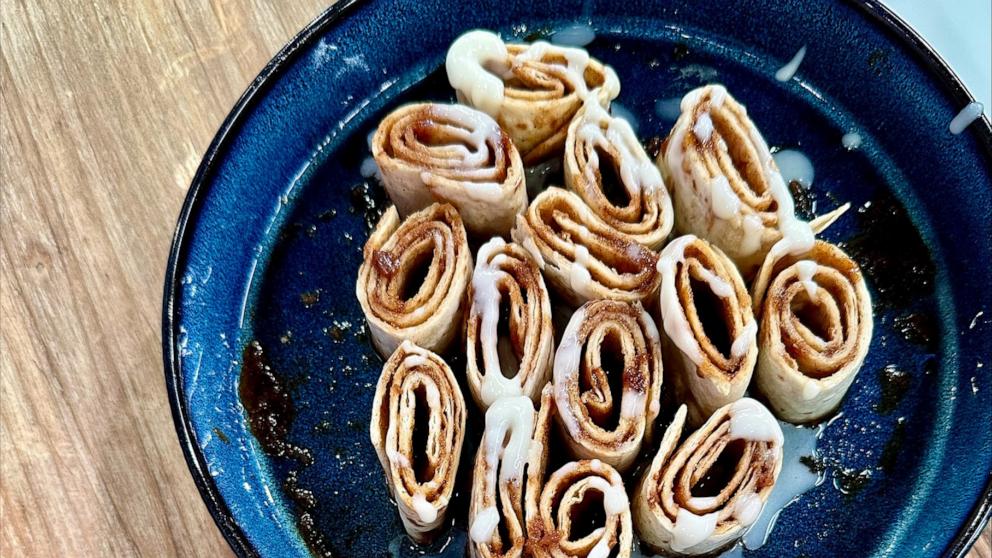 PHOTO: Viral tortilla cinnamon rolls.