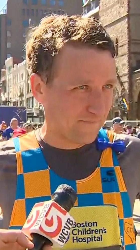 VIDEO: Dad runs Boston Marathon in memory of his 3 children who were killed
