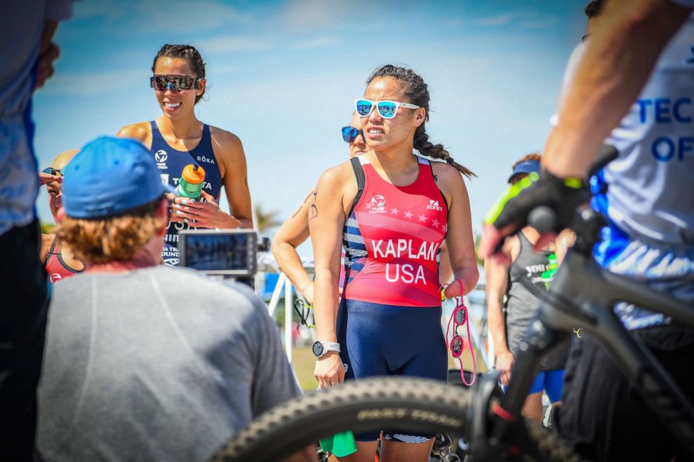 PHOTO: Leah Kaplan is also a paratriathlete and hopes to qualify for the 2024 Paris Paralympics.