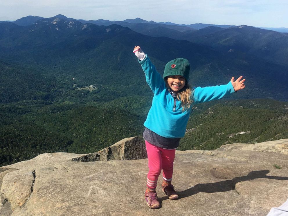 PHOTO: Maebh Nesbitt climbed all 46 high peaks in the Adirondack mountains at just 4 years old.