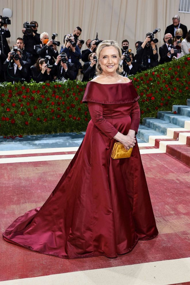 PHOTO: Hillary Clinton attends The 2022 Met Gala Celebrating "In America: An Anthology of Fashion" at The Metropolitan Museum of Art, May 2, 2022, in New York.