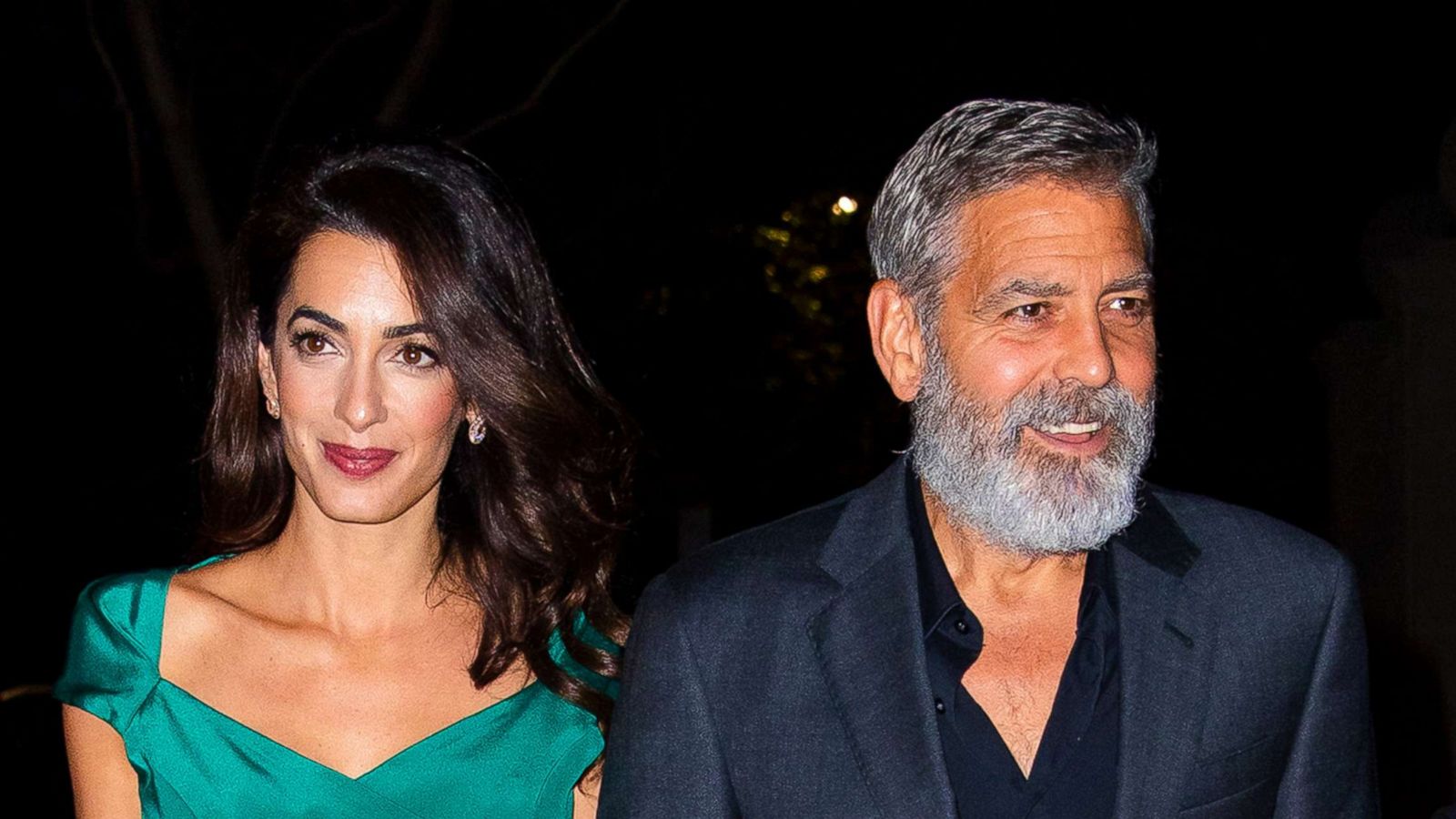 PHOTO: Amal Clooney and George Clooney are seen in New York City on Oct. 1, 2019.