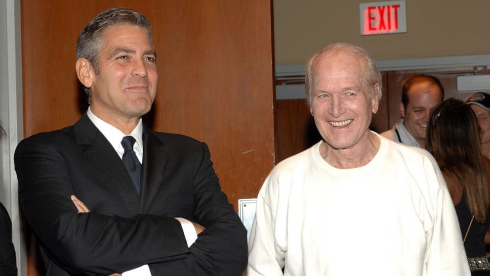 PHOTO: George Clooney and Paul Newman attend "Tony Bennett's 80th to Benefit Paul Newman's Hole in the Wall Camps," Nov. 9, 2006.